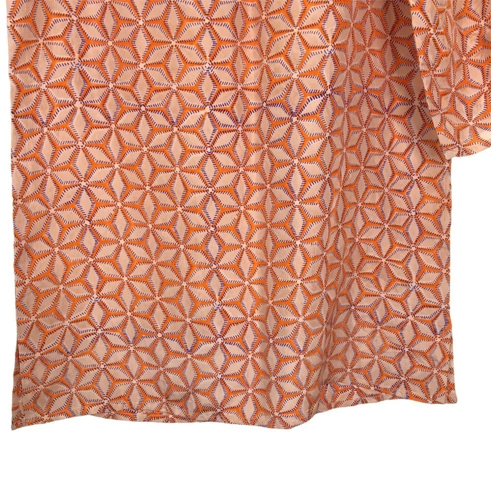 Roberta Roller Rabbit Orange Silk Tunic SIZE XSMALL - Picture 7 of 15